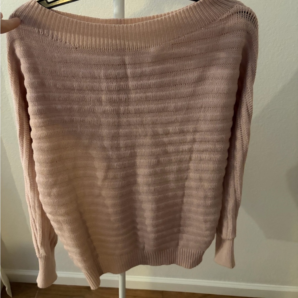 SHEIN Blush Pink Crew Neck Sweater